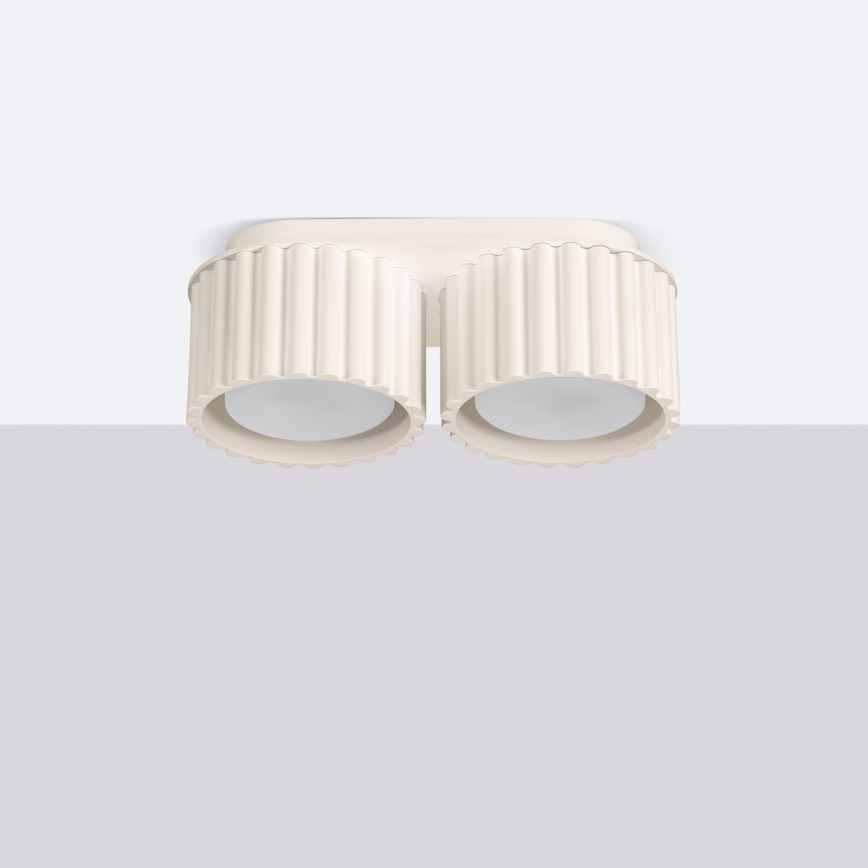 Deckenspot AURA 2xGX53/10W/230V cremefarben