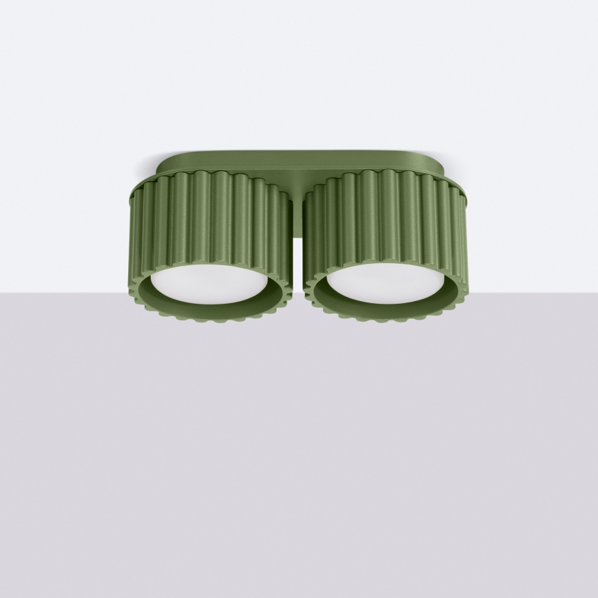 Spotleuchte AURA 2xGX53/10W/230V grün