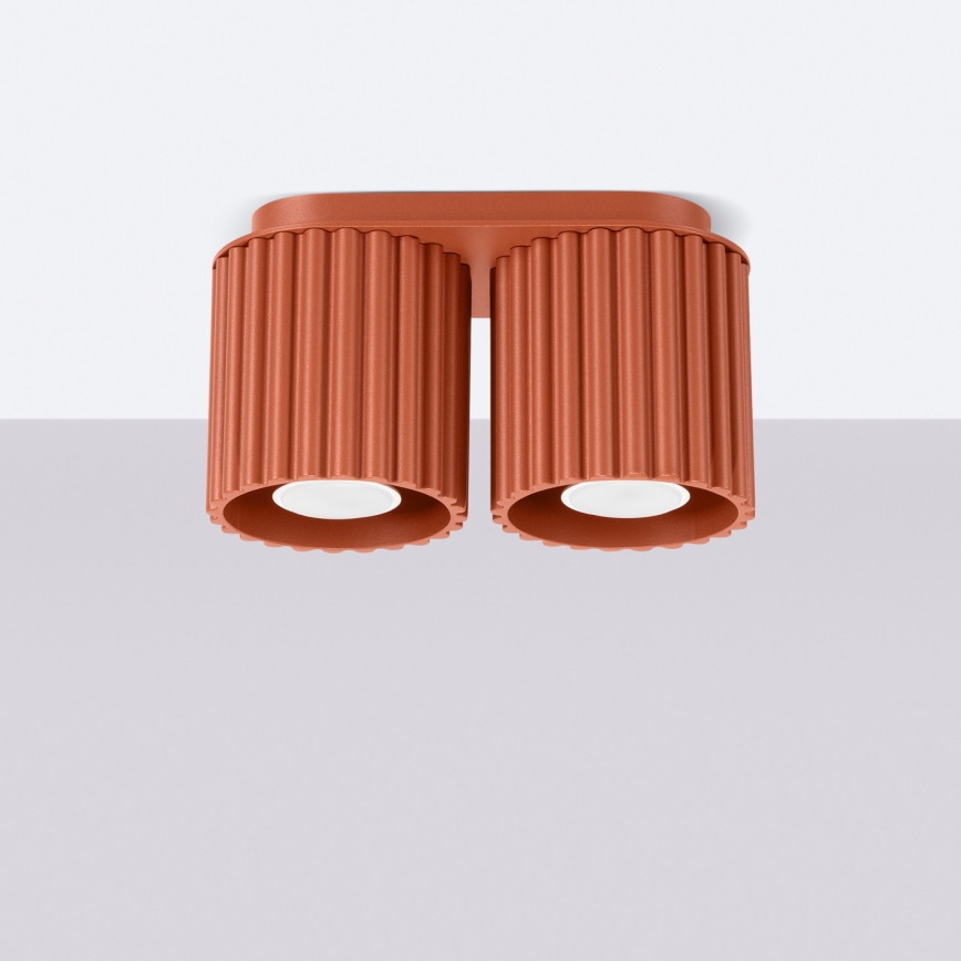 Spotleuchte AURA 2xGU10/10W/230V orange