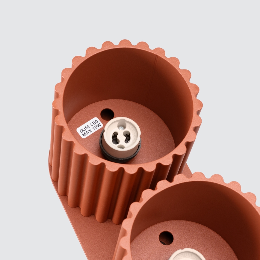 Spotleuchte AURA 2xGU10/10W/230V orange