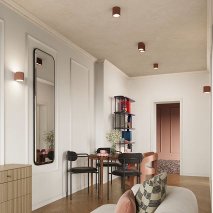 Deckenspot AURA 1xGU10/10W/230V 10 cm braun