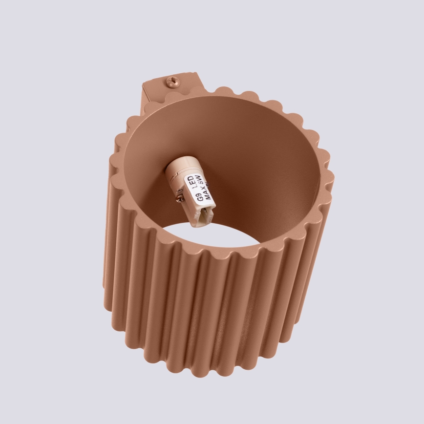 Wandleuchte AURA 1xG9/10W/230V braun