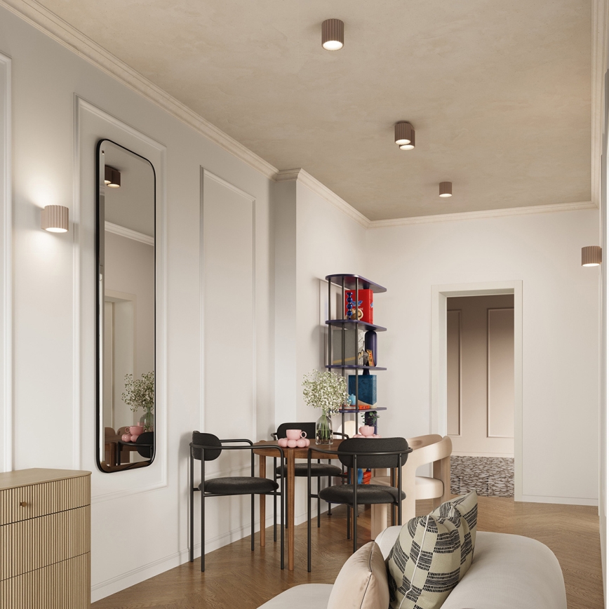 Deckenspot AURA 2xGU10/10W/230V taupe