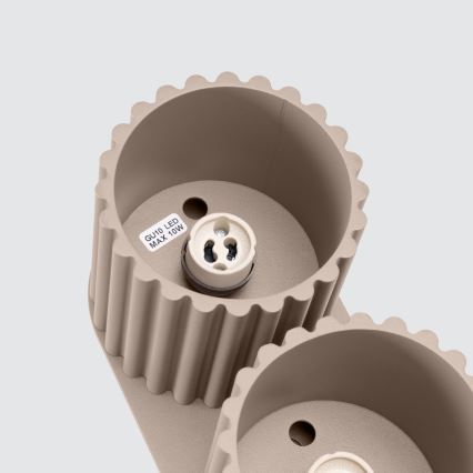 Deckenspot AURA 2xGU10/10W/230V taupe