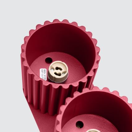 Deckenspot AURA 2xGU10/10W/230V rot