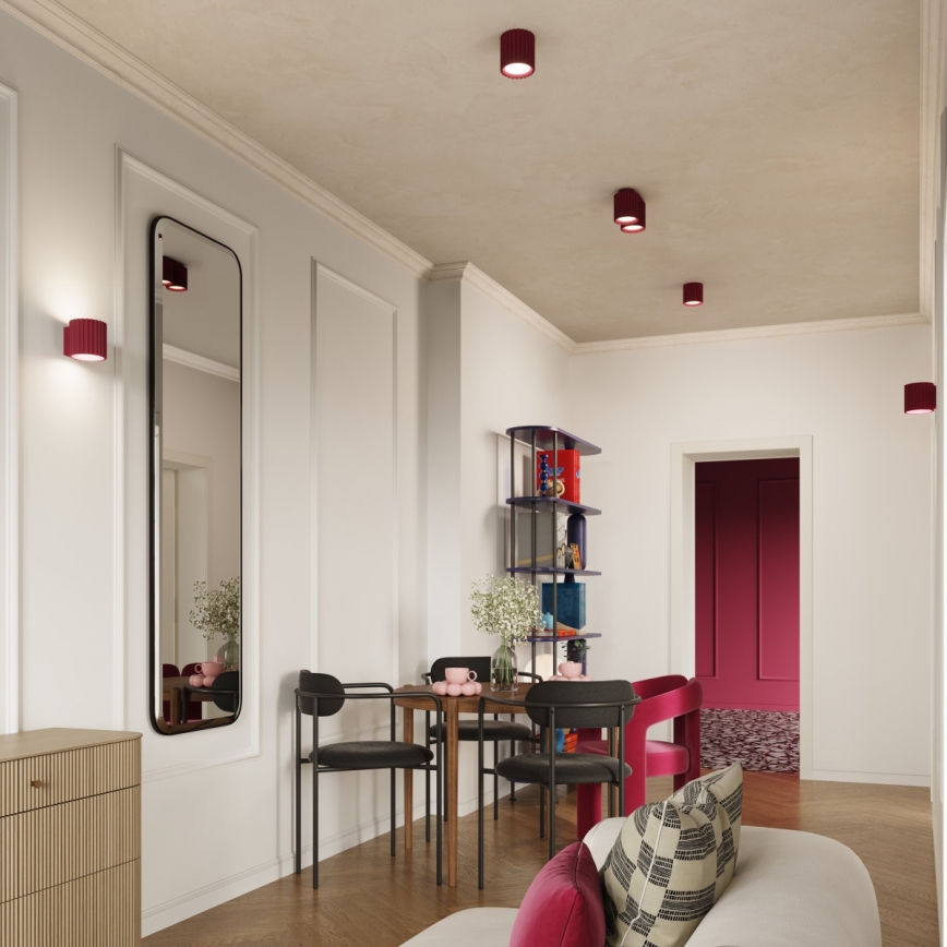 Wandleuchte AURA 1xG9/10W/230V, rot