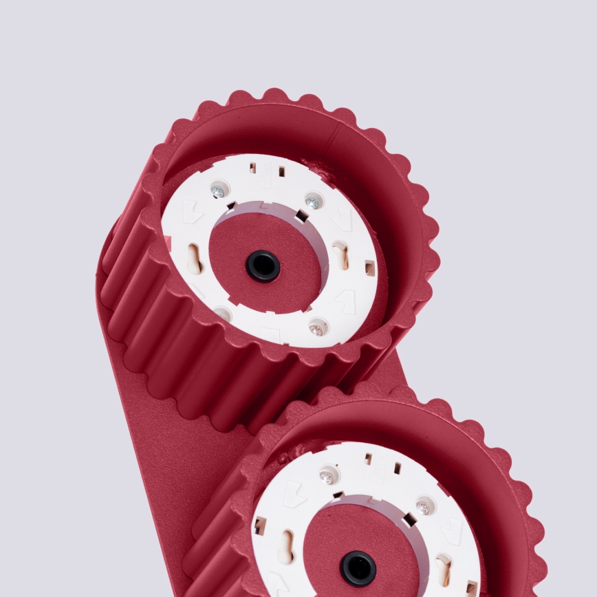 Einbaustrahler AURA 2xGX53/10W/230V rot