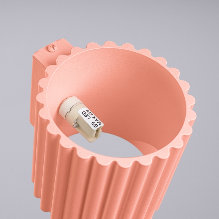 Wandleuchte AURA 1xG9/10W/230V rosa