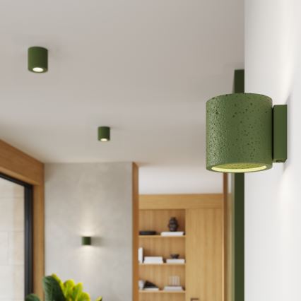 Wand-Spotleuchte ORBIS 1xG9/8W/230V Beton/Grün
