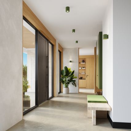 Wand-Spotleuchte ORBIS 1xG9/8W/230V Beton/Grün