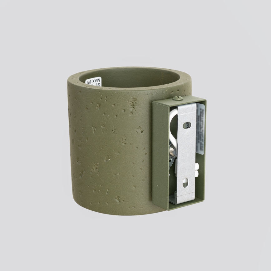 Wand-Spotleuchte ORBIS 1xG9/8W/230V Beton/Grün