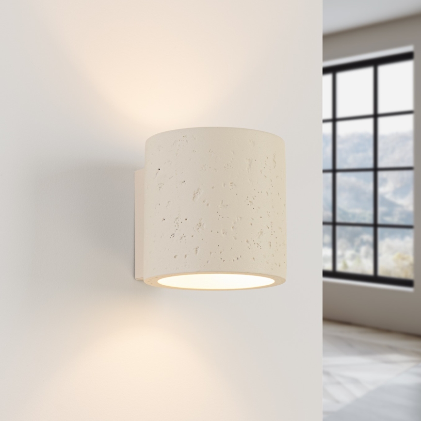 Wand-Spotleuchte ORBIS 1xG9/8W/230V Beton/Creme