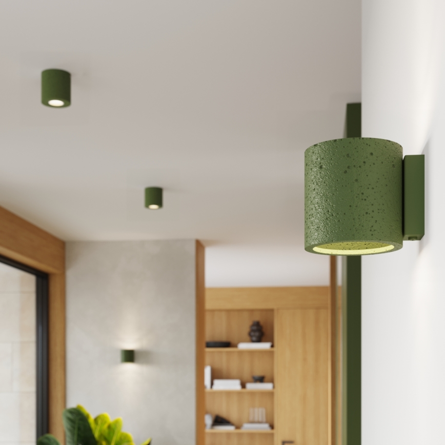 Spotleuchte ORBIS 1xGU10/10W/230V Beton/Grün