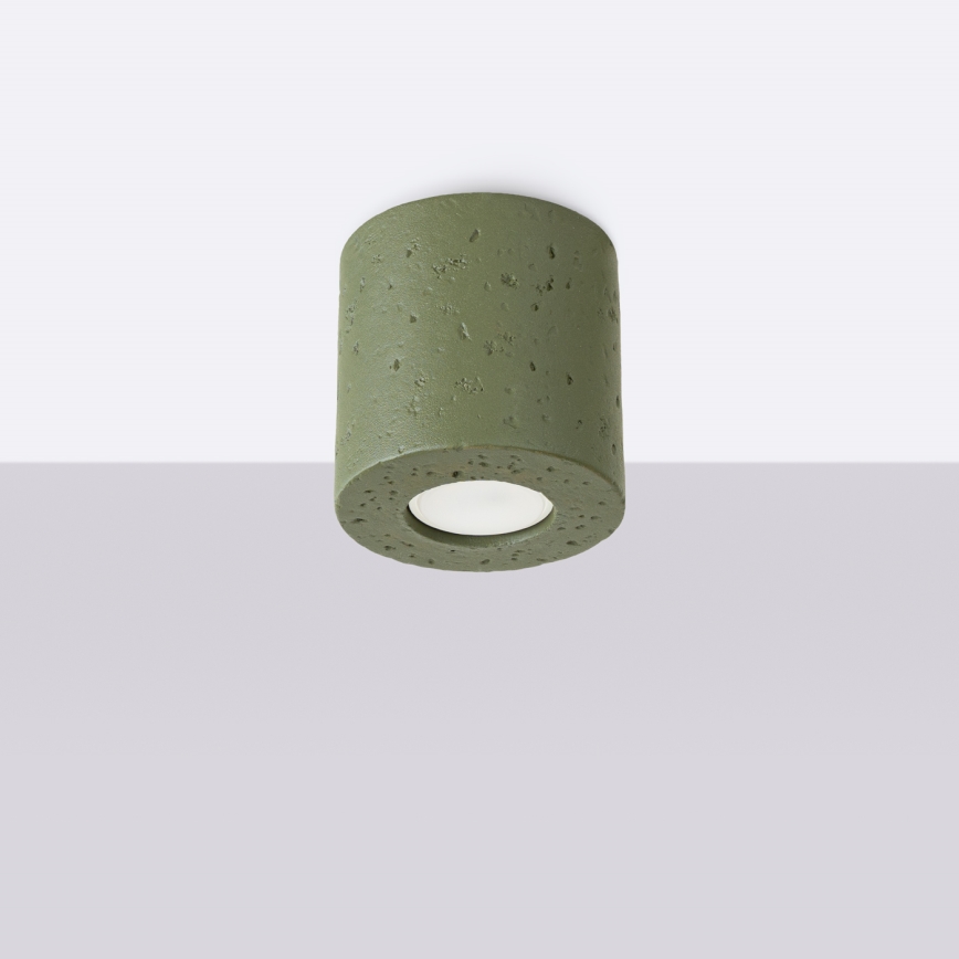 Spotleuchte ORBIS 1xGU10/10W/230V Beton/Grün