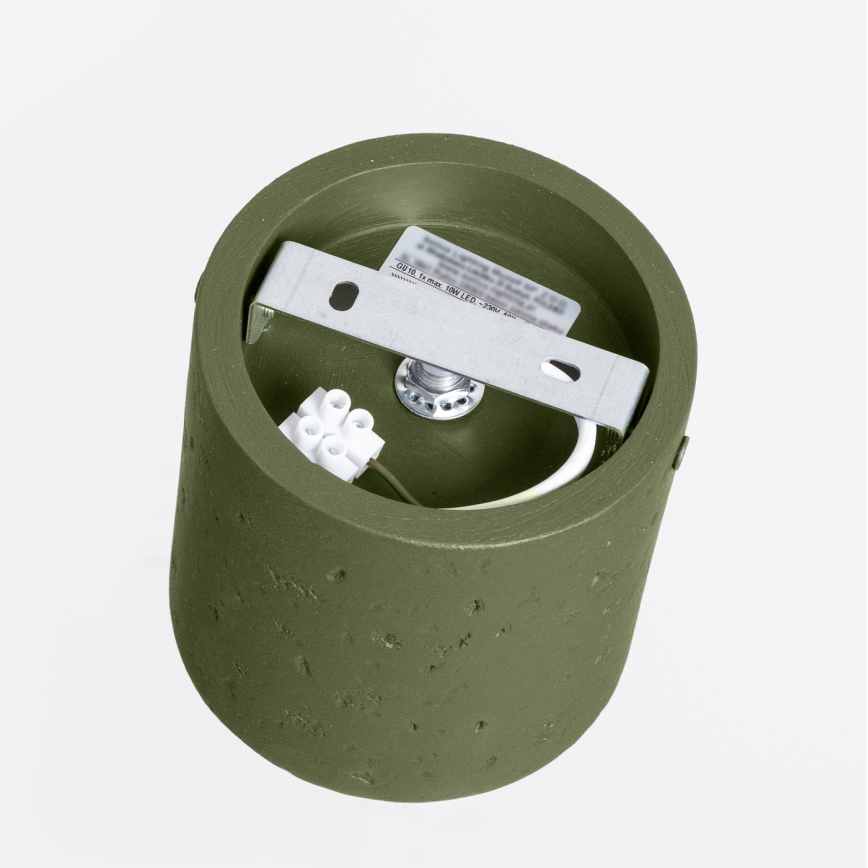 Spotleuchte ORBIS 1xGU10/10W/230V Beton/Grün