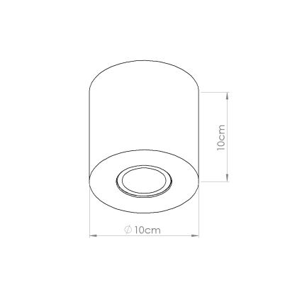Spotleuchte ORBIS 1xGU10/10W/230V Beton/Grün