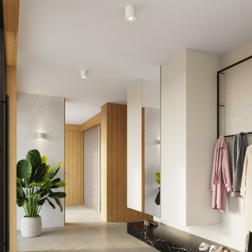 Spotleuchte ORBIS 1xGU10/10W/230V Beton/Creme