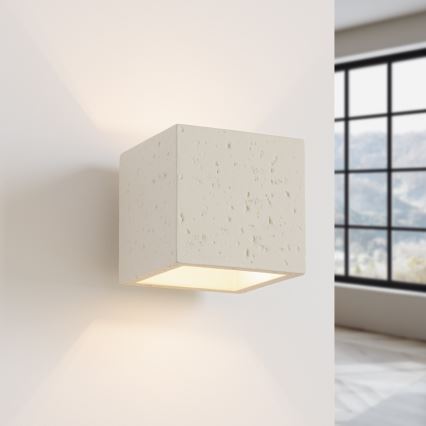 Wandspot QUAD 1xG9/8W/230V Beton/Creme