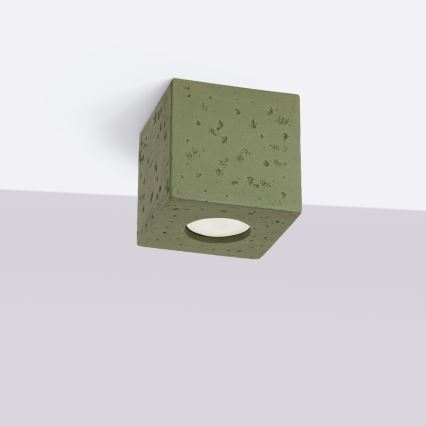 Spotleuchte QUAD 1xGU10/10W/230V Beton/Grün