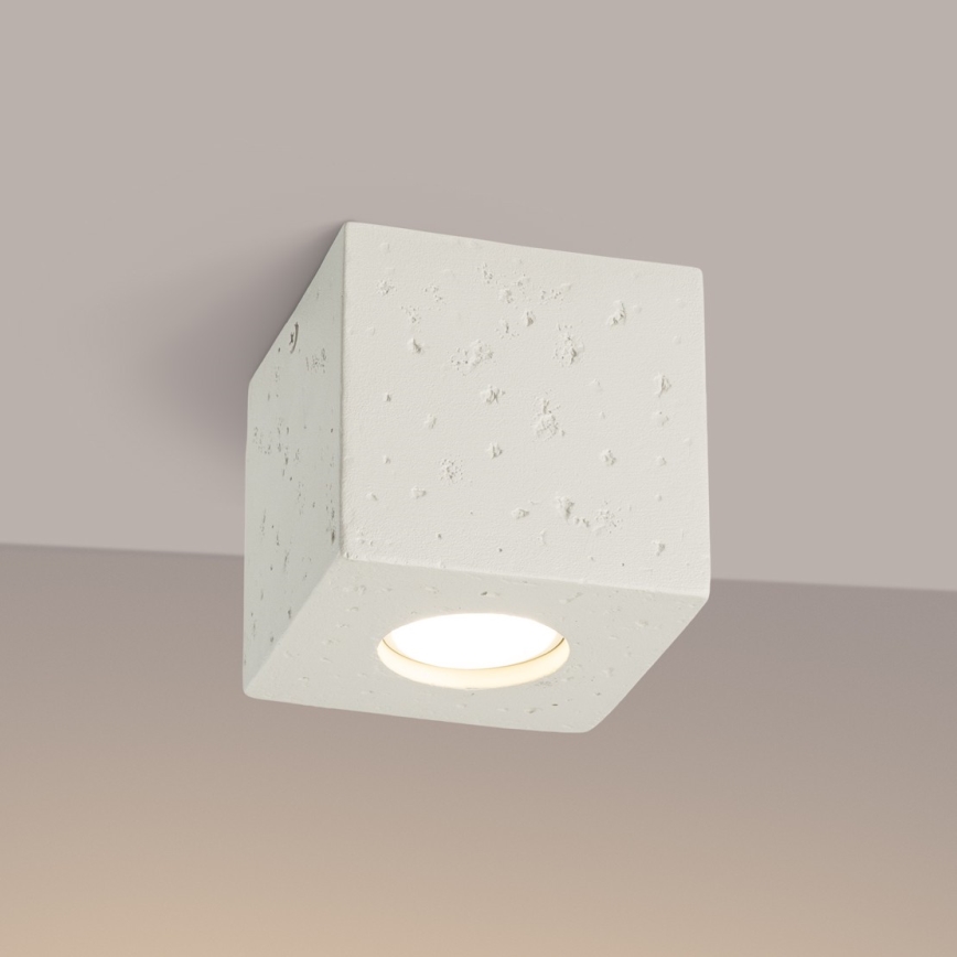 Spotleuchte QUAD 1xGU10/10W/230V Beton/Creme