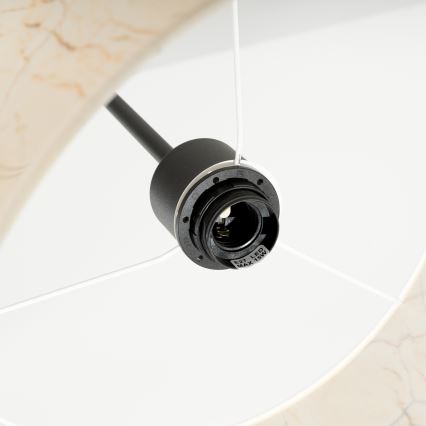 Hängeleuchte mit Kabel NEVIA 1xE27/15W/230V Ø 40 cm beige/Marmoroptik