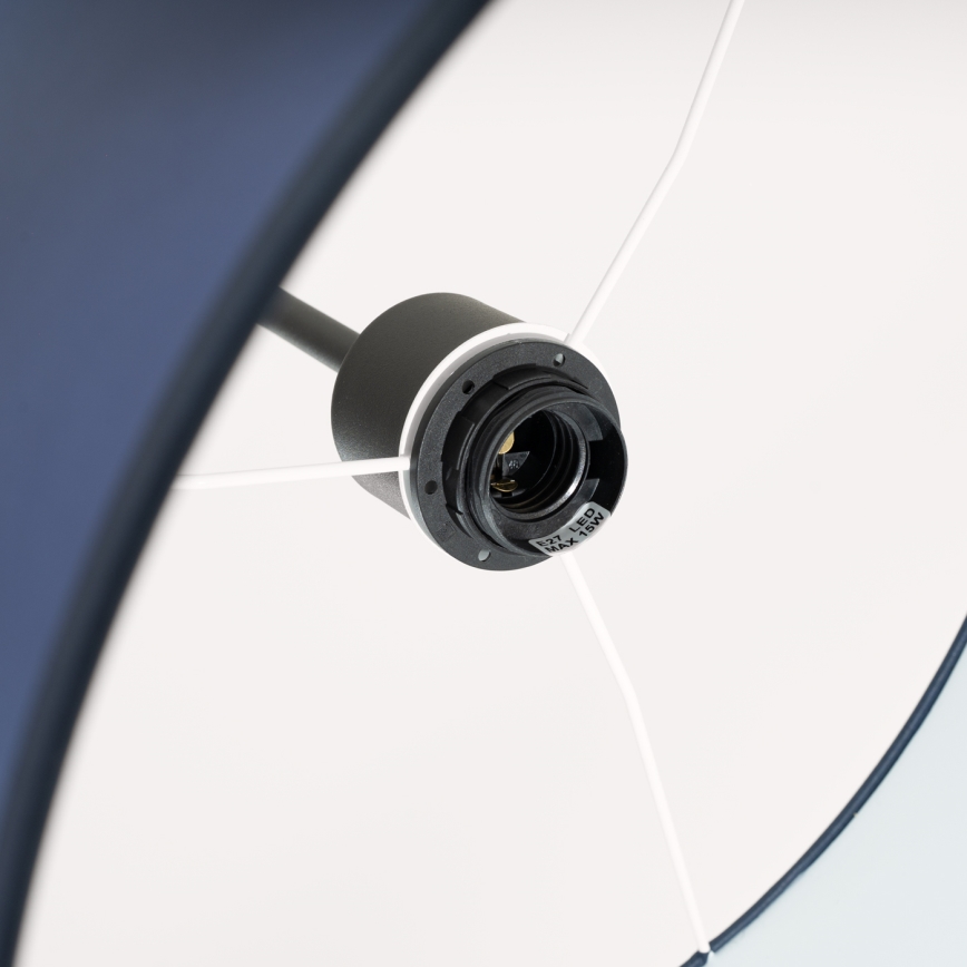 Pendelleuchte NEVIA mit Kabel, 1xE27/15W/230V, Durchmesser 40 cm, blau