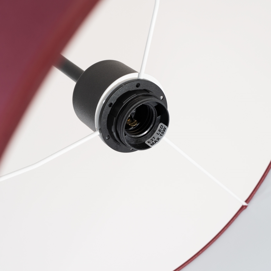 Pendelleuchte an Kabel NEVIA 1xE27/15W/230V Ø 40 cm rot