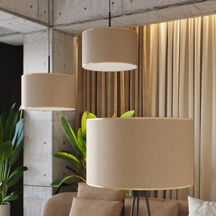 Stehleuchte NEVIA 1xE27/15W/230V taupe