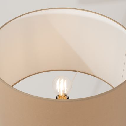 Stehleuchte NEVIA 1xE27/15W/230V taupe