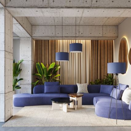 Stehleuchte NEVIA 1xE27/15W/230V blau