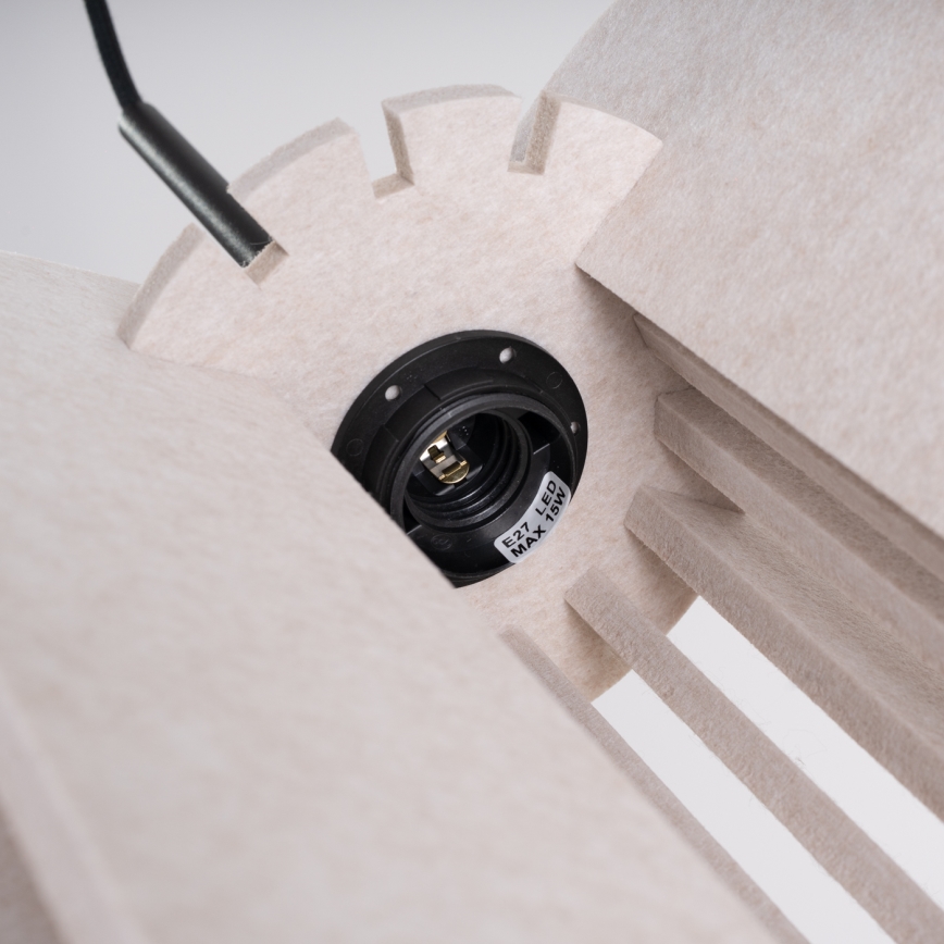 Pendelleuchte MULA 1xE27/15W/230V Ø 27 cm creme