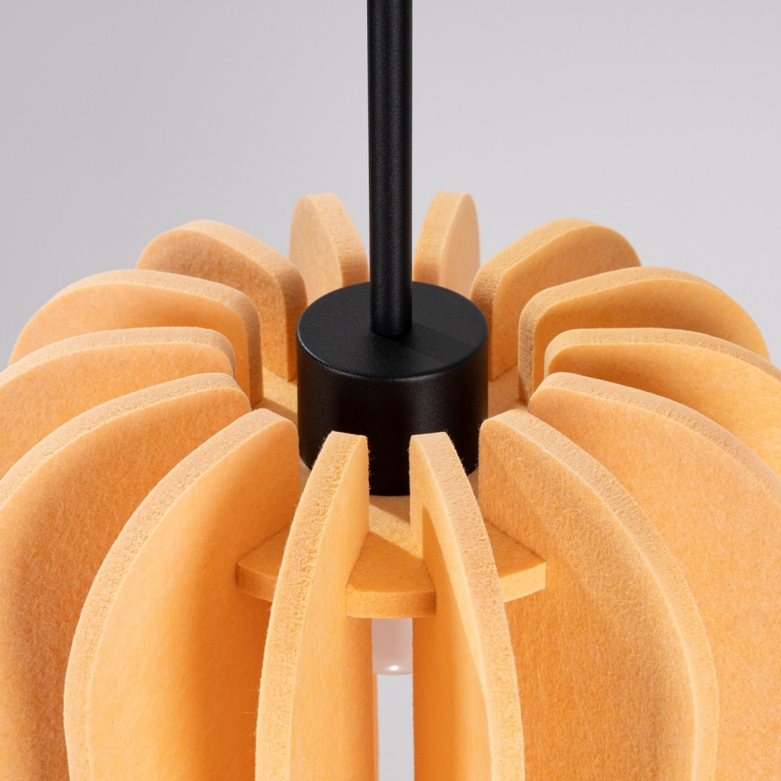 Pendelleuchte an Kabel MULA 1xE27/15W/230V Ø 27 cm gelb