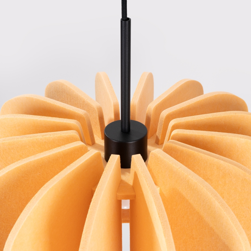 Pendelleuchte MULA 1xE27/15W/230V Ø 45 cm Gelb