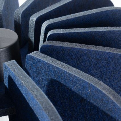 Pendelleuchte mit Kabel MULA 1xE27/15W/230V Ø 45 cm blau