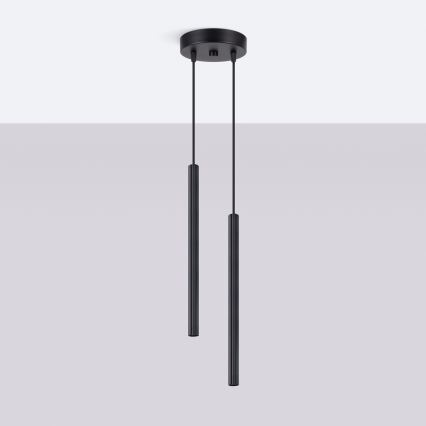 Pendelleuchte ARCHE 2xG9/8W/230V schwarz