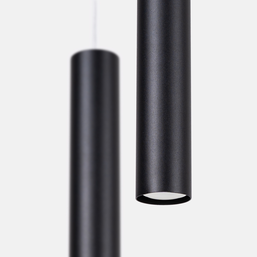 Hängeleuchte mit Seilaufhängung LAGOS 2xGU10/10W/230V schwarz