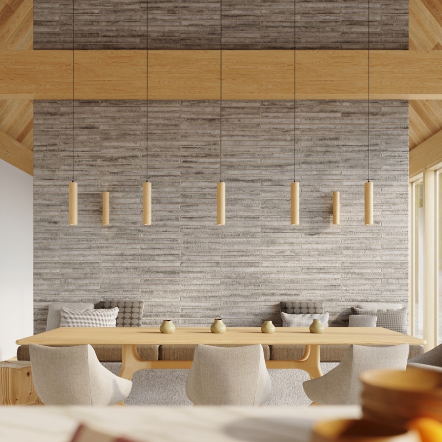 Wandleuchte LINO 2xGU10/10W/230V Buche