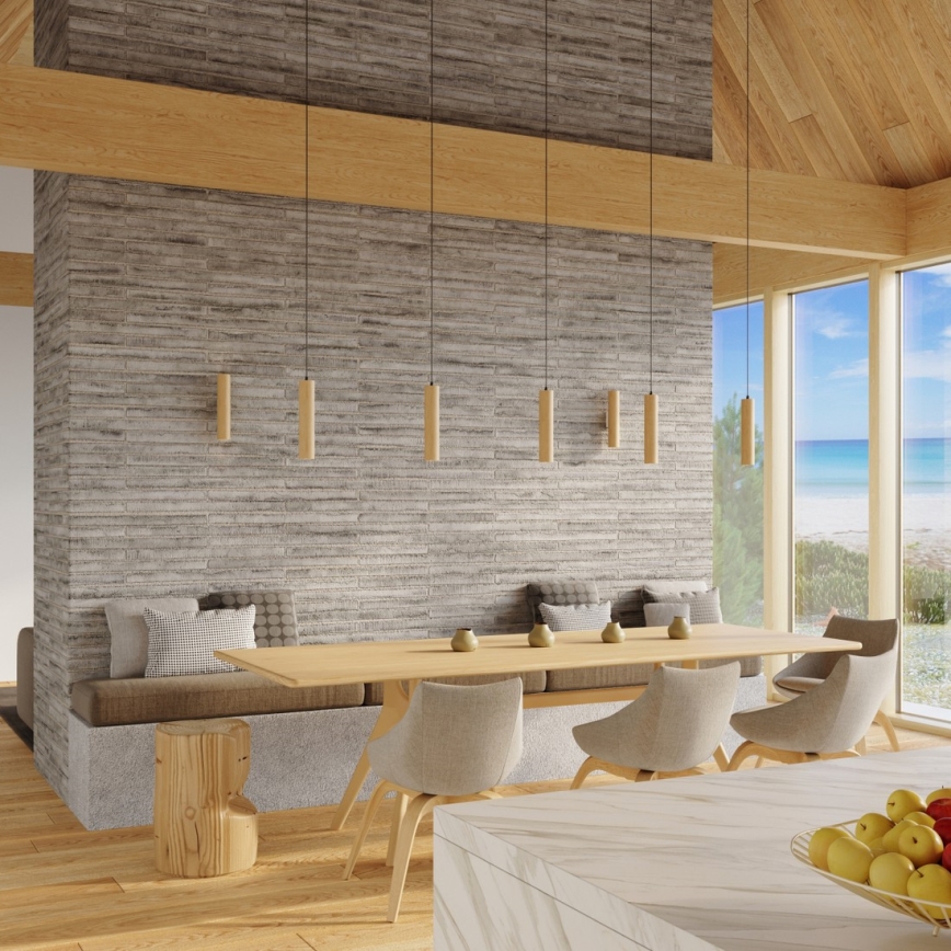 Wandleuchte LINO 2xGU10/10W/230V Buche