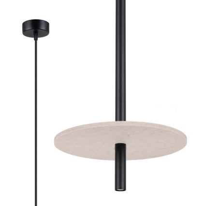 Pendelleuchte an Kabel FELTRO 1xG9/8W/230V schwarz/creme