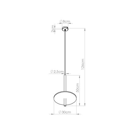 Pendelleuchte an Kabel FELTRO 1xG9/8W/230V schwarz/creme