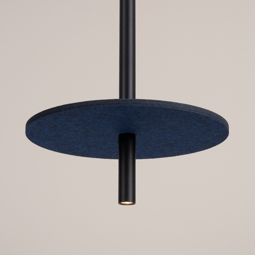 Kabelpendelleuchte FELTRO 1xG9/8W/230V schwarz/blau