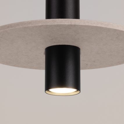 Pendelleuchte PELTA an Kabel 1xGU10/10W/230V schwarz/cremefarben