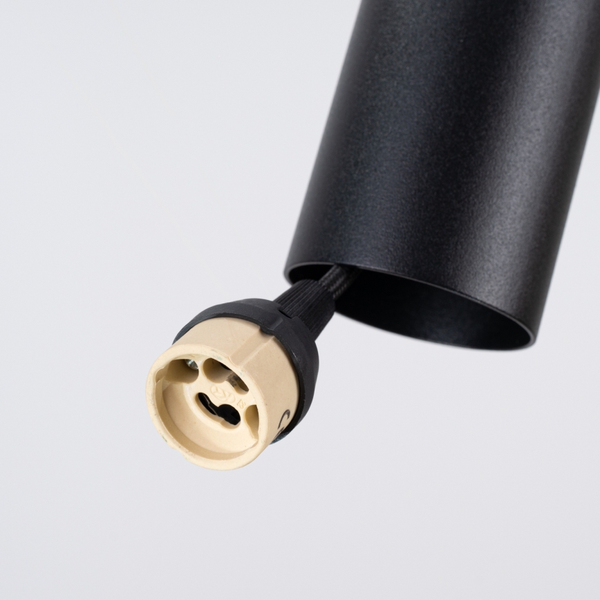 Hängeleuchte PELTA mit Kabel 1xGU10/10W/230V schwarz/blau