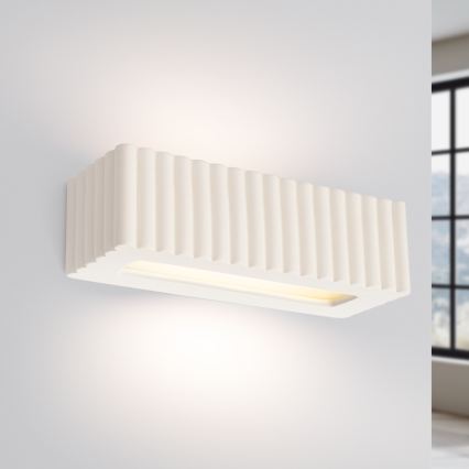 Wandleuchte RIGATA 1xE27/15W/230V Keramik/weiß