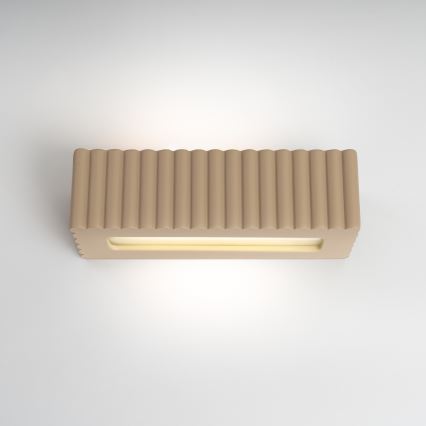 Wandleuchte RIGATA 1xE27/15W/230V Keramik/Taupe