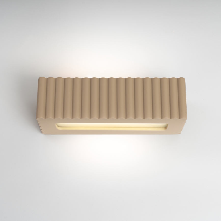Wandleuchte RIGATA 1xE27/15W/230V Keramik/Taupe