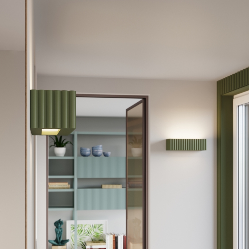 Wandleuchte RIGATA 1xE27/15W/230V Keramik/grün