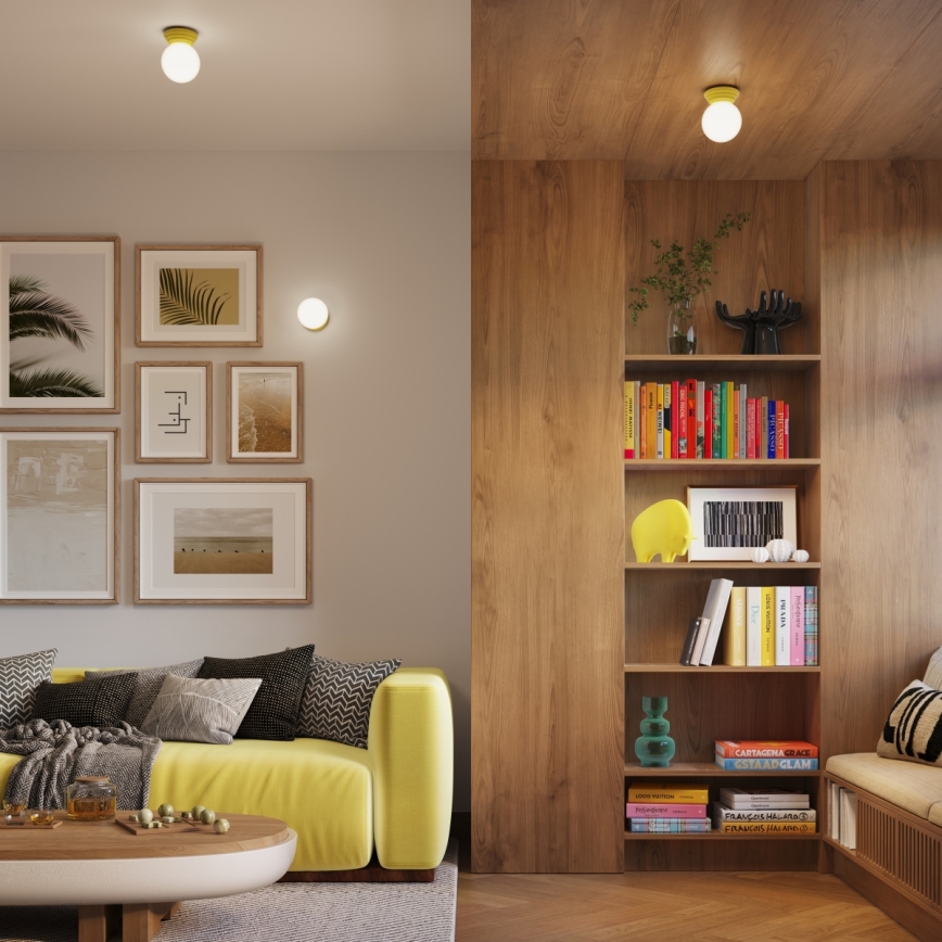 Badezimmer-Wandleuchte ZORI 1xG9/8W/230V IP44 gelb