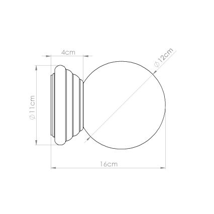 Badezimmer-Wandleuchte ZORI 1xG9/8W/230V IP44 orange