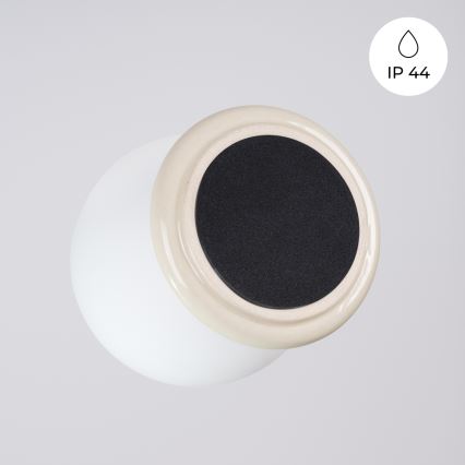 Badezimmer-Deckenleuchte ZORI 1xG9/8W/230V Ø 12 cm IP44 beige